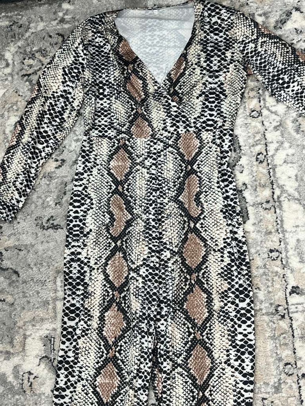 Snake Print Reptile Habitat Cover - Brown & Black